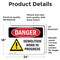 Signmission Demolition Work In Progress, 24 in W x Rectangle, Vinyl Decal OS-2PACK-DS-D-1824-L-1117 - alternate 7